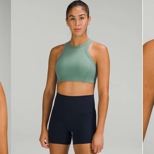 Lululemon Ribbed Nulu High-Neck Yoga Bra
Tidewater Teal size 4